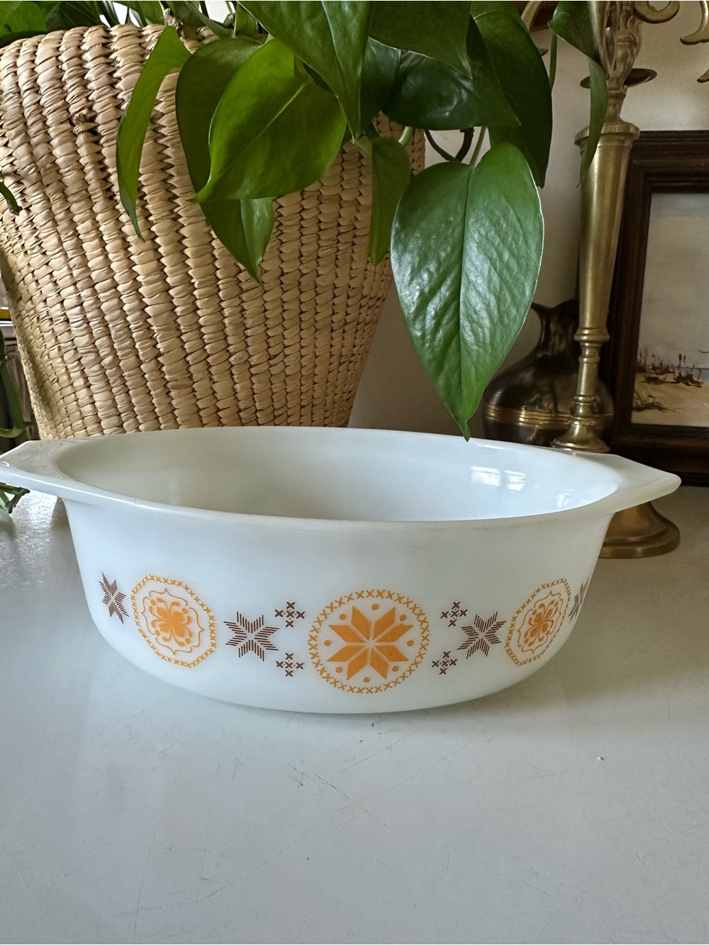 Pyrex Vintage Town and Country Casserole Dish 043 1.5 Quart Cottagecore - Picture 5 of 5
